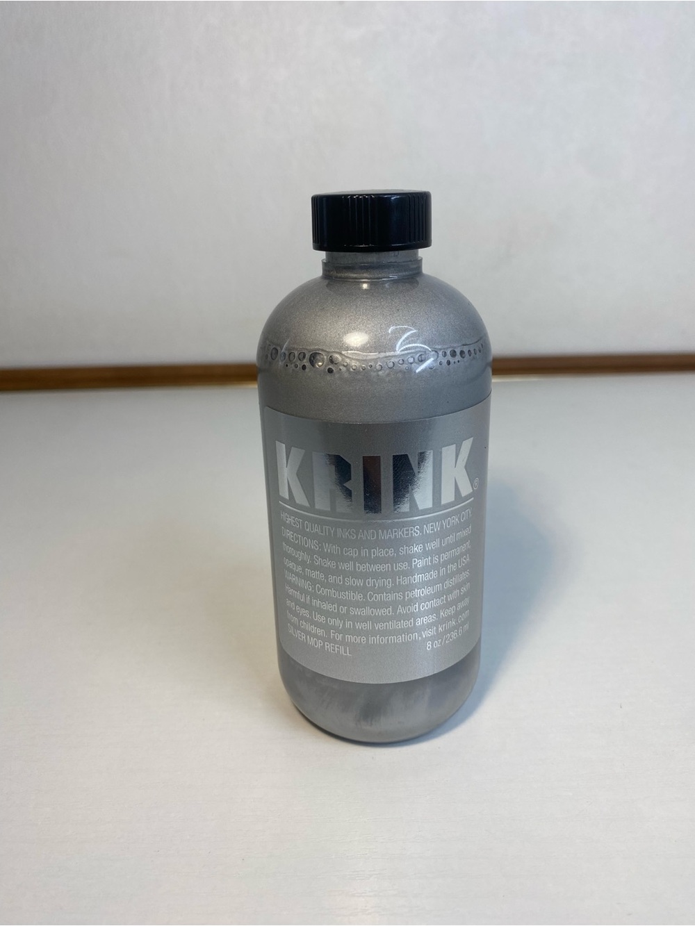 Krink K-60 Silver Paint Marker - Vibrant and Opaque Fine Office Product
